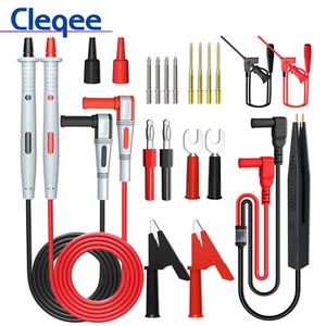 Universal Multimeter Test Lead Kit with Alligator Clip Banana Plug Electrical - Picture 1 of 16