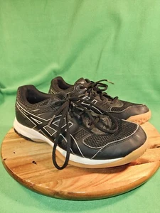ASICS Womens Gel Rocket Athletic Volleyball Shoes Black Silver Size 9.5 B756Y - Picture 1 of 9