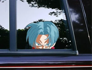 Future Trunks Peek Peeking Ventana Vinilo Coche Calcomanías Anime Pegatinas Dragon Ball Z - Imagen 1 de 5