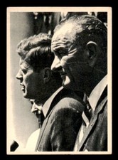 1964 Topps John F. Kennedy #1 Pres. JFK Meets Lyndon Johnson VG