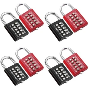 Set of 4 Schlüsselvorhängeschloss Reisen Ältere Gepäckschlösser Mit Code - Bild 1 von 12