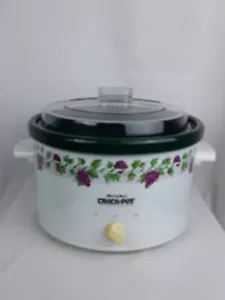GRES VERDE RIVAL CROCK OLLA MODELO 5 QT UVAS con tapa - Imagen 1 de 2
