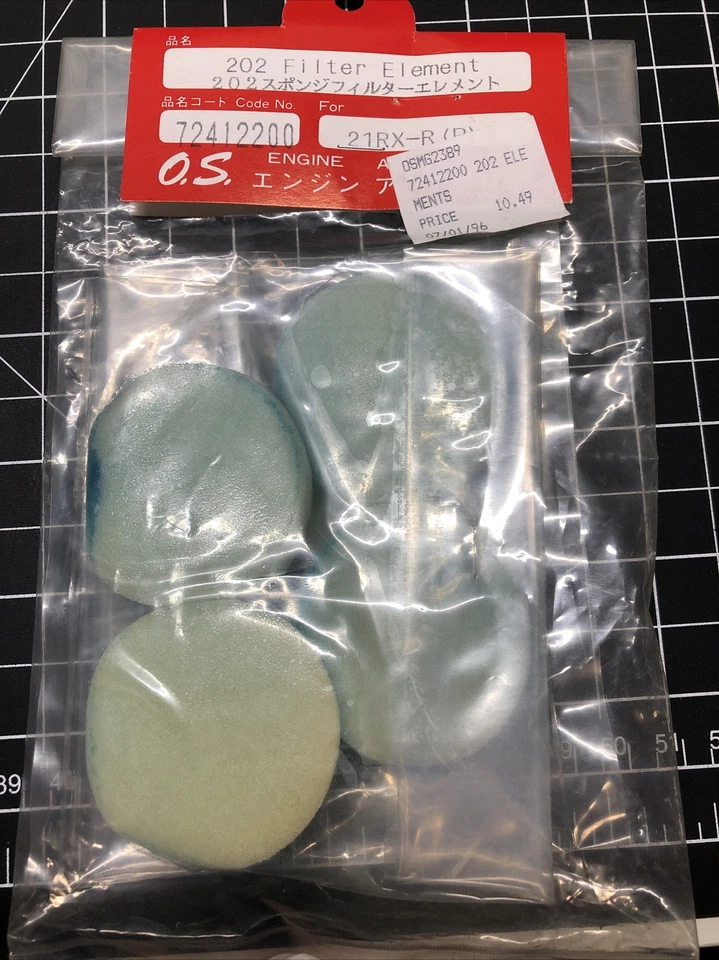 OS 72412200 202 Filter Element .21RX-R Vintage RC - Image 1 of 1