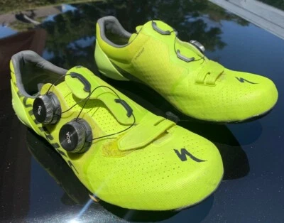 Zapatos de ciclismo de carretera Specialized S-Works 7 “Hyper Green/Acid Lava” Ltd. Talla 39/7,5 Foto 1 de 4