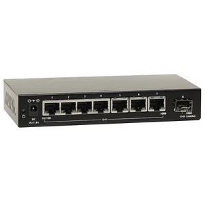 ETHERWAN EX16917-V - Gigabit Ethernet Switch 7-port 10/100/1000BASE-T + 1000 SFP - Picture 1 of 5