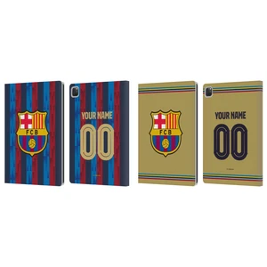 CUSTOM PERSONALIZED FC BARCELONA 2022/23 KIT LEATHER BOOK CASE FOR APPLE iPAD - Picture 1 of 8