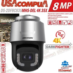 DS-2DF8C835MHS-DEL Hikvision IP PoE Camera 8-inch 8 MP 35X DarkFighterX IR Speed - Picture 1 of 7