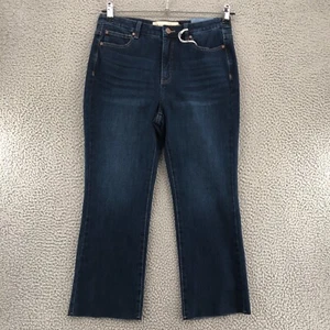Pantalones de mezclilla Soft Surroundings para mujer 10 Petite Blue Ultimate recortados bootcut ajustados nuevos con etiquetas - Imagen 1 de 11