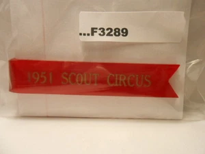 1951 SCOUT CIRCUS HALSTUCH SLIDE F3289 - Bild 1 von 1