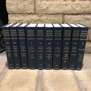 Arizona Revised Statutes Annotated (WEST PUBLISHING, 1986-1997) - CHOOSE VOLUME! - Bild 1 von 5