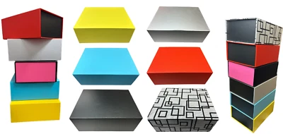 Geschenkkarton Geschenkbox Magnetbox Box Weihnachten in 6 Farben 23x18,5x9cm - Bild 1 von 4