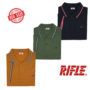 Polo Uomo Mezza Manica Corta Sportiva Taglie Forti Oversize RIFLE 3XL 4XL 5XL 6X - Imagen 1 de 14