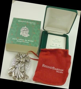 2006 4th Edition Sterling Silver Ornament Reed & Barton Julia Angel of Music - Picture 1 of 3