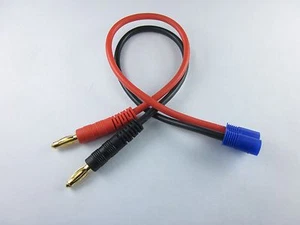EC3 Male TO 4mm Banana Plug 200mm 14AWG Battery Charging Lead Cable - Picture 1 of 4