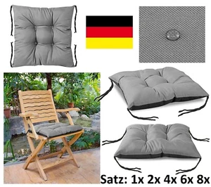 Set of 2 |4 set outdoor chair cushion 42x42 cm cushion waterproof seat cushion garden - Picture 1 of 42