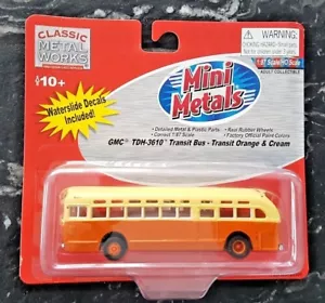 CLASSIC METAL WORKS 1/87 HO GMC TDH 3610 TRANSIT BUS ORANGE & CREAM # 32308 F/S - Bild 1 von 4