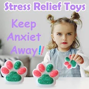 Paw-shaped Stress Ball Cat Paw Cat Paw Stress Relief for Kids Teens Squeeze - Picture 1 of 6