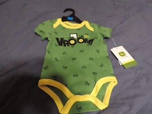 John Deere 3/6 months green tractor bodysuit - Picture 1 of 4