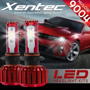 XENTEC LED HID Headlight Conversion kit 9004 HB1 6000K 1995-2002 Dodge Ram 4000 - Picture 1 of 11