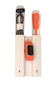 Fitbit Charge 6 Fitness Tracker -Orange- GA05184NA w/ OEM charger and large band - Picture 1 of 6