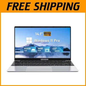 14" Gaming Laptop 2025 Win11 Pro 16GB RAM 512GB SSD - Picture 1 of 11