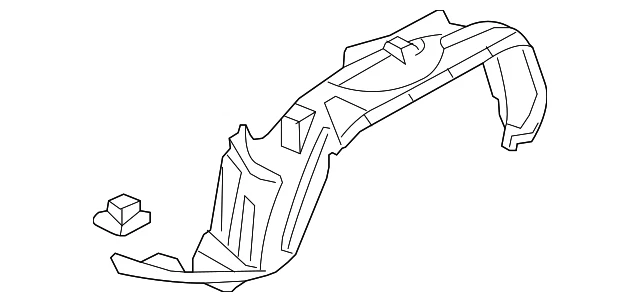 Genuine Honda 2006-2012 Honda Ridgeline - Fender L Front (Inner) 74151-SJC-A01 - Image 1 of 3