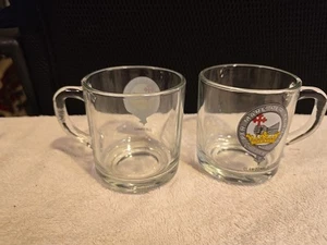 (2) Tazas de vidrio escocesas del clan Donald con asas - Imagen 1 de 6
