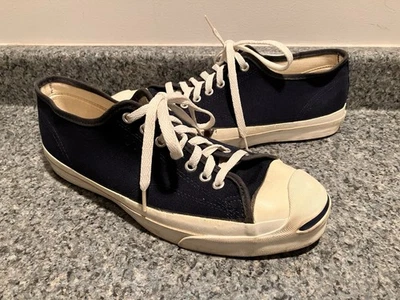 Defects As Is Condition Vtg Converse Jack Purcell Made in USA Navy Blue Shoes 9 - Image 1 of 4