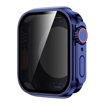 Funda metálica protectora de pantalla ultra privacidad para iWatch Series 10 9 8 7 6 5 4 3 SE  Foto 1 de 4
