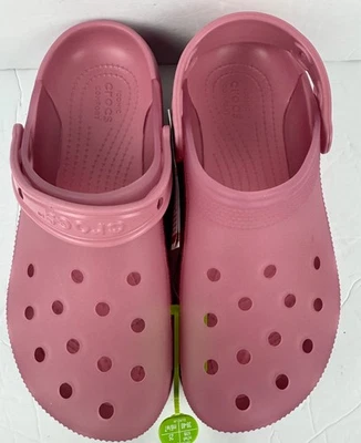 Tamancos/sapatos Crocs clássicos rosa fosco- 210928-6XX- Novo com etiquetas- FRETE GRÁTIS - Imagem 1 de 4