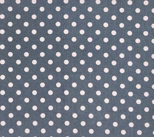 Dumb Dot Polka Dots Gray Pink Elephant Michael Miller Cotton Fabric 1 1/2 YARDS - Picture 1 of 10