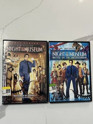 Night at the Museum 2 DVD lot:  Original And #2 - Battle Of The Smithsonian Foto 1 de 4