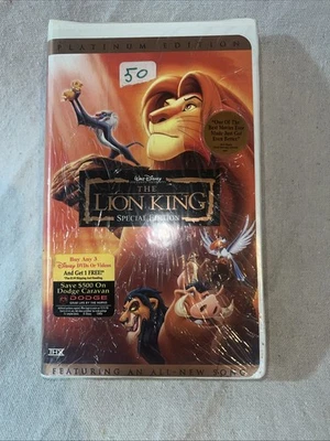 The Lion King (VHS, 2003, Platinum Edition Features an All-New Song) - Image 1 of 4