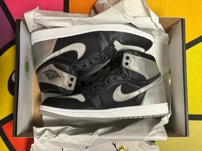 Air Jordan 1 Retro Hi OG Women's Size 10 Black/Medium Grey-White FD4810-010 - Image 1 of 4