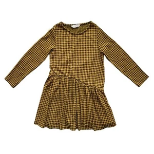 Zara Flannel Gingham Plaid Dress Size 9 - Picture 1 of 4