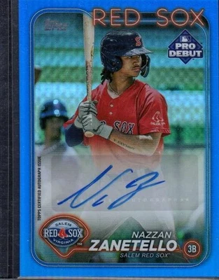 2024 Topps Pro Debut - Autographs Blue #PD-174 Nazzan Zanetello - Image 1 of 2