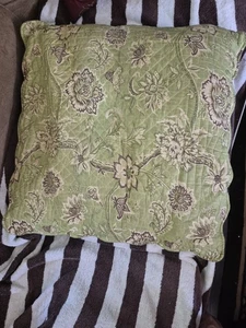 Pillow 20 X 20" Floral Tapestry Throw Pillow Square Decorative PRE OWNED - Picture 1 of 3
