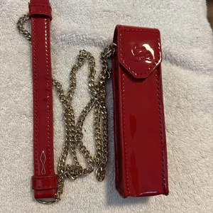 Christian Louboutin Lipstick Case with Crossbody Chain - Picture 1 of 8