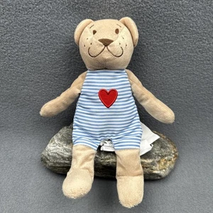 Peluche Ikea Fabler Bjorn orsacchiotto righe blu cuore rosso 8,5" - Foto 1 di 9