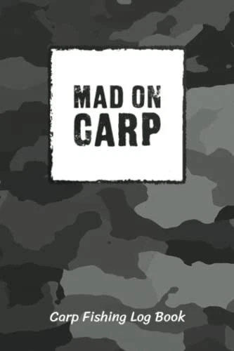 Diario de pesca Mad On Carp Fishing Log Book para registrar tus viajes de pes... - Imagen 1 de 1