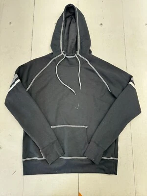 Женский пуловер с капюшоном Augusta Sportswear черный белый шов размер большой - Изображение 1 из 4