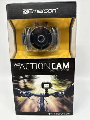 Emerson EVC355WG Action Cam Digital Camera 720p HD Video Waterproof Sealed Box - Image 1 of 4
