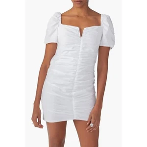 Sanctuary $129 Shirred Poplin Minidress NEW WITH TAGS - Picture 1 of 6