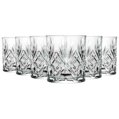 G-HORSE 340ml Whisky Glasses Timeless Vintage Tumbler Glassware Gift Set - Image 1 of 4