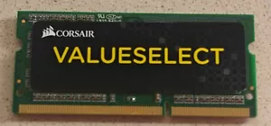 RAM CORSAIR CMSO4GX3M1C1600C11 VALUE SELECT 4GB SO-DIMM DDR3L 1600MHZ - Picture 1 of 2