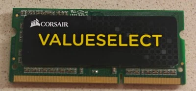 RAM CORSAIR CMSO4GX3M1C1600C11 VALUE SELECT 4GB SO-DIMM DDR3L 1600MHZ - Image 1 of 2