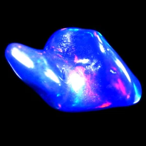 3,24 ct Abbagliante Taglio Fantasia (17 x 11 mm) Etiopia Gioco di Colori Opale Blu - Foto 1 di 1