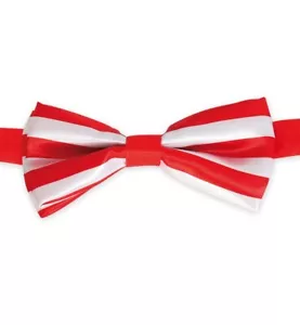 Fliege Schleife Kölle Alaaf Rot Weiß ca. 12 cm Breite Karneval Party Cosplay - Bild 1 von 2