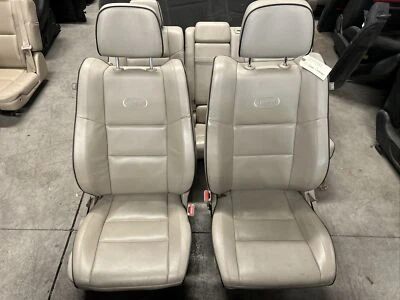 14-18 Jeep Grand Cherokee Overland Seats Tan Leather 2 Rows Power OEM - Imagem 1 de 4