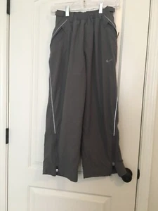 Nike Boys Track Pants Elastic Waist Pockets Size Medium Gray - Picture 1 of 12
